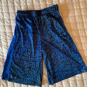 Under Armour blue and black design athletic shorts